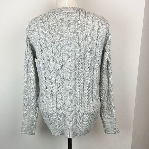 John + Jenn Cold Shoulder Cable Knit Sweater - Picture 4 of 5